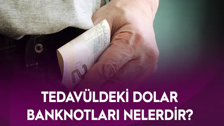 tedavuldeki dolar banknotlari nelerdir